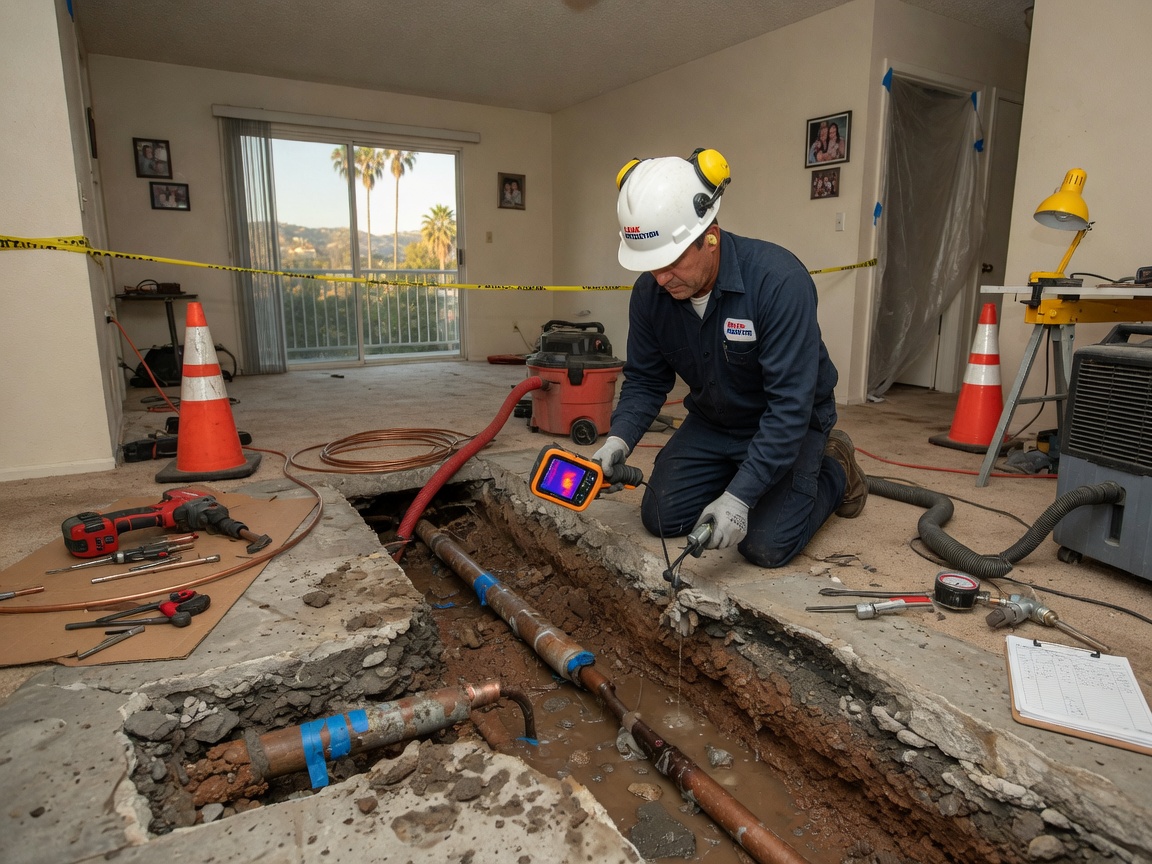 Slab Leak Detection & Repair in Angeles, CA